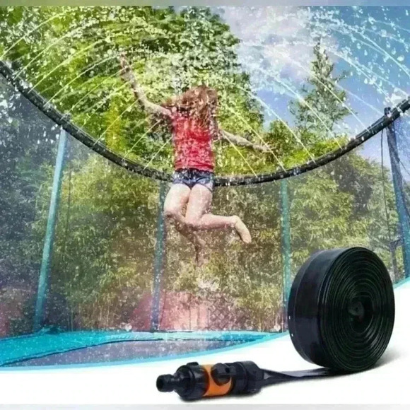 Trampoline Sprinkler for Kids - Outdoor Trampoline Water Sprinkler for Kids - Picture 1 of 9